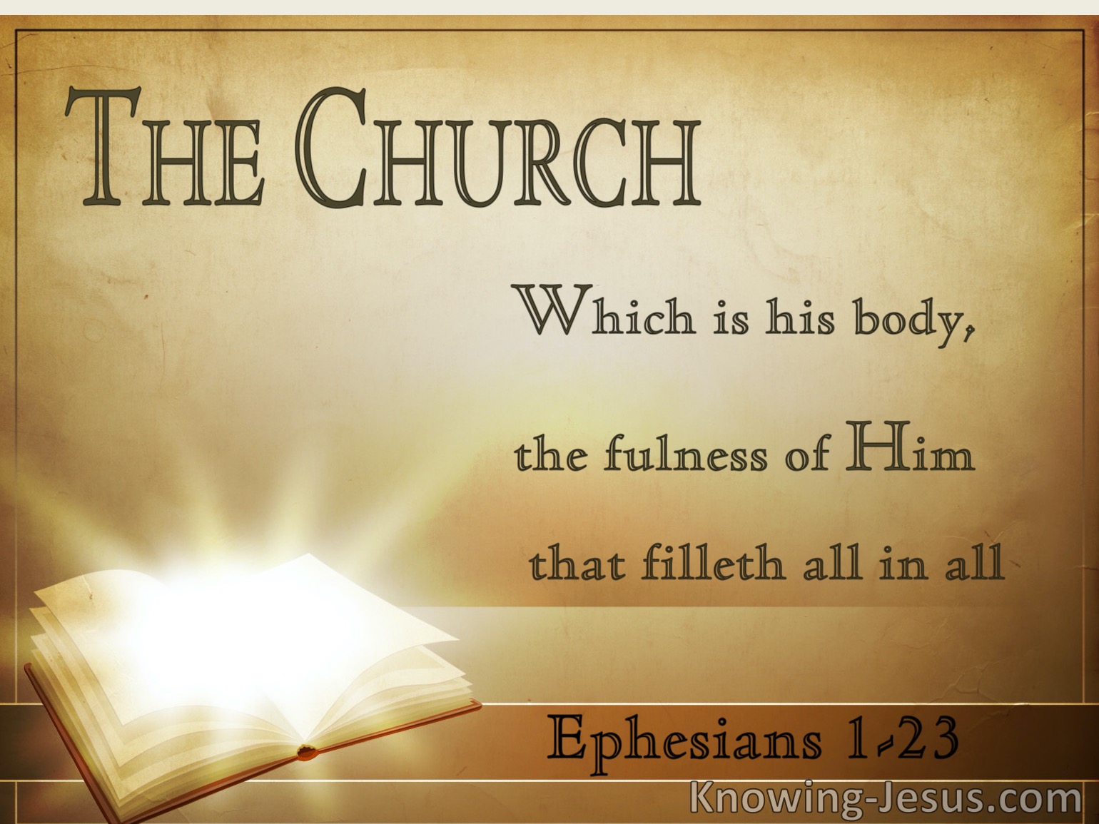 What Does Ephesians 123 Mean?